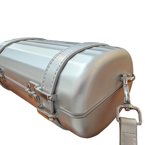 Custom Semi-finished Product Metal Aluminum Cross-body Bag Sling Clutch Shoulder Handbag